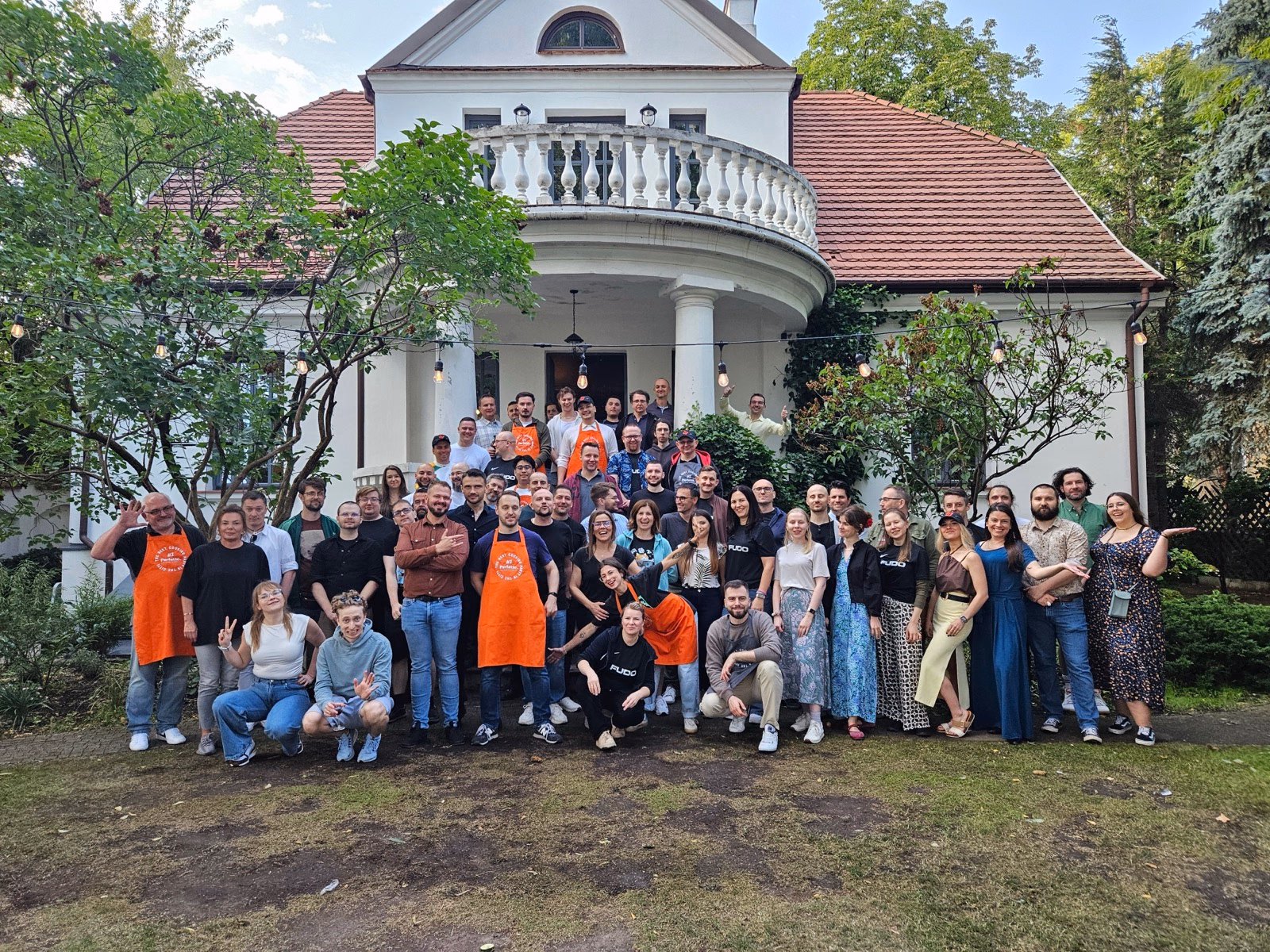 The Fudo team at a company gathering